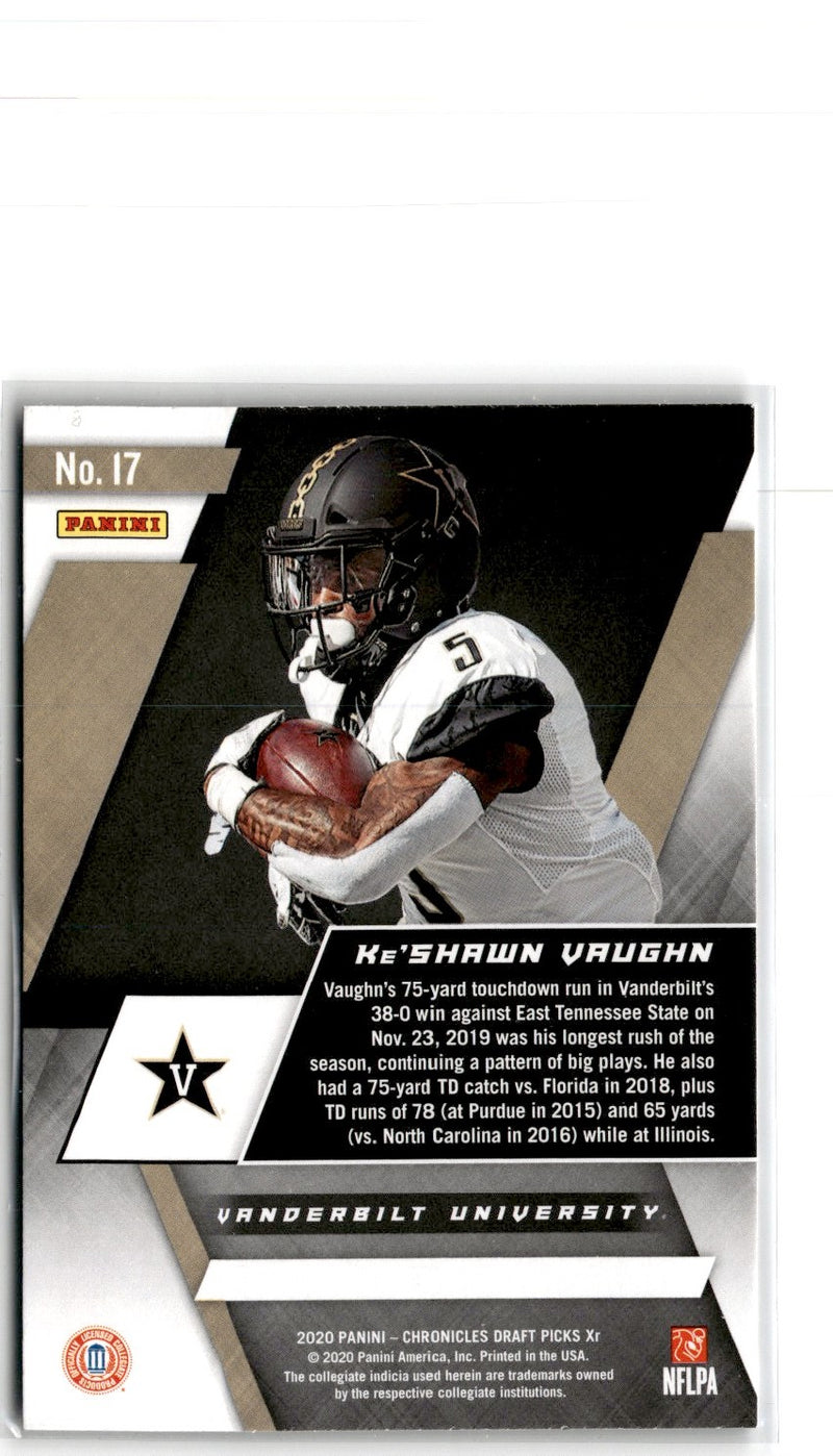 2020 Panini Chronicles Draft Picks Ke'Shawn Vaughn