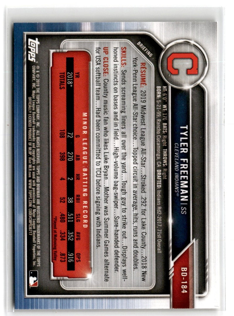 2019 Bowman Draft Tyler Freeman