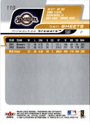 2003 Fleer Focus Jersey Edition Ben Sheets