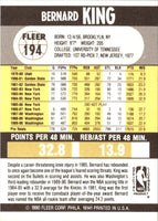 1990 Fleer Bernard King #194