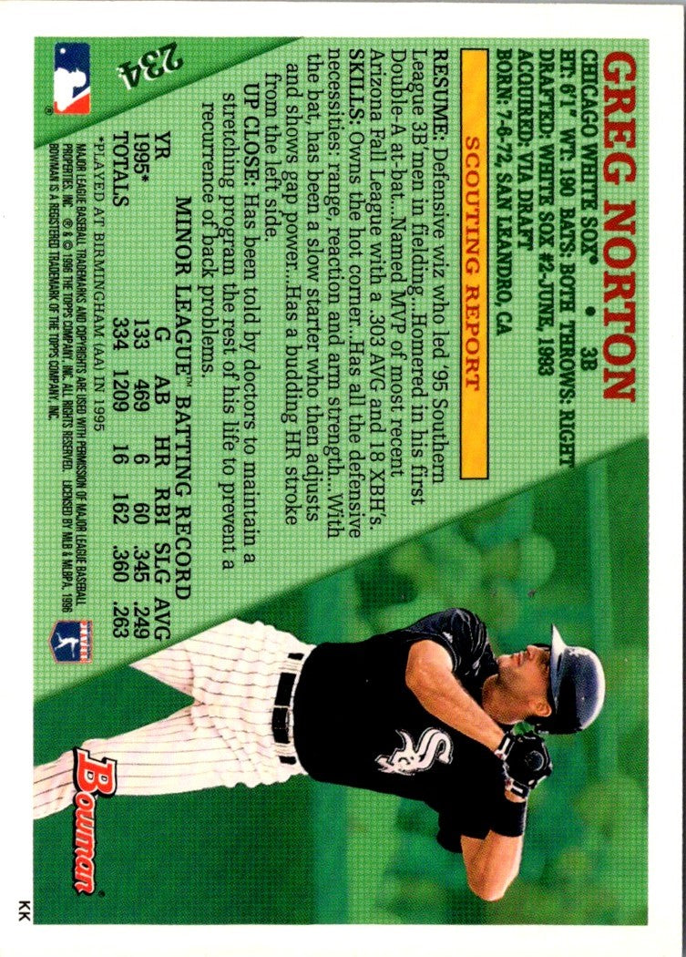 1996 Bowman Greg Norton