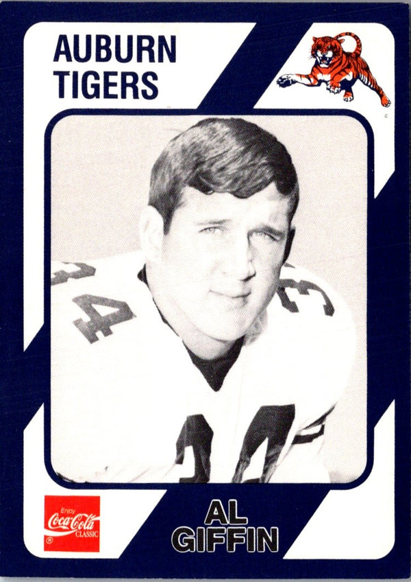 1989 Collegiate Collection Auburn Coke 580 Al Giffin #334