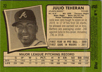 2020 Topps Heritage Julio Teheran #22