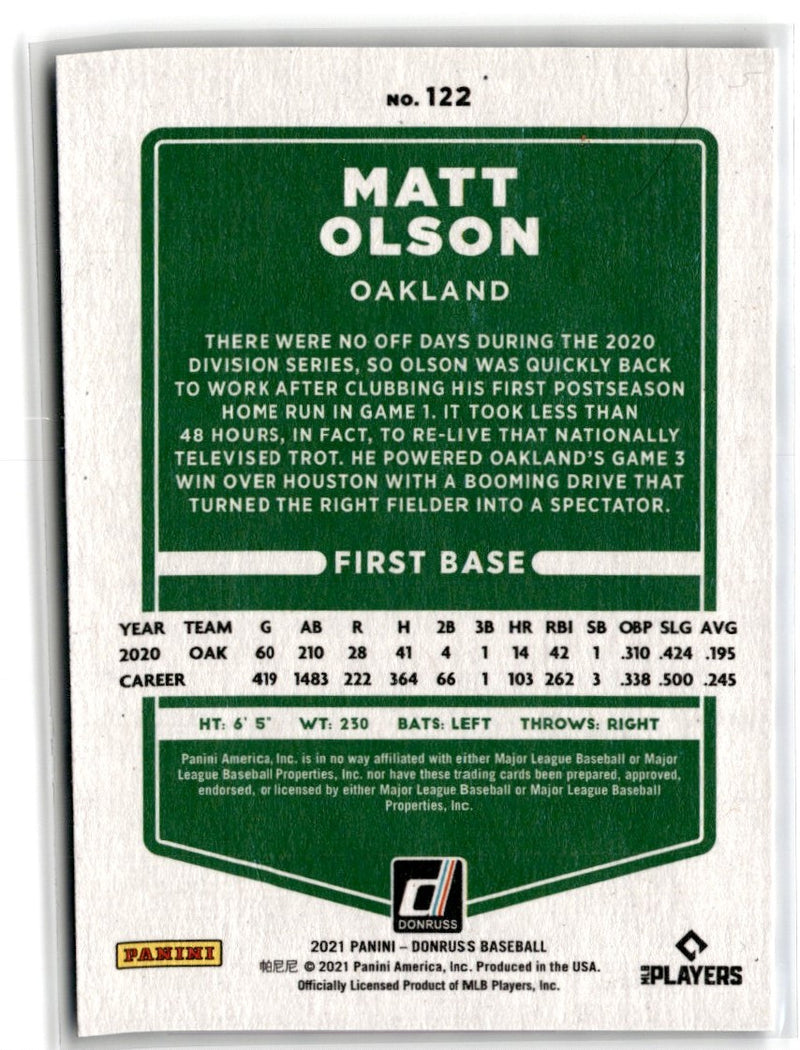 2021 Donruss Matt Olson