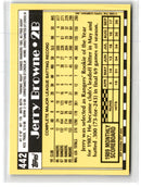 1990 Topps Tiffany Jerry Browne