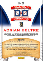 2014 Panini Prizm Diamond Dominance Adrian Beltre #23