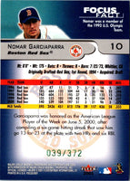 2001 Fleer Focus Green Nomar Garciaparra #10 039/372