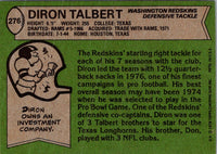 1978 Topps Diron Talbert #276