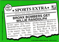 2001 Topps Traded & Rookies Willie Randolph #T124