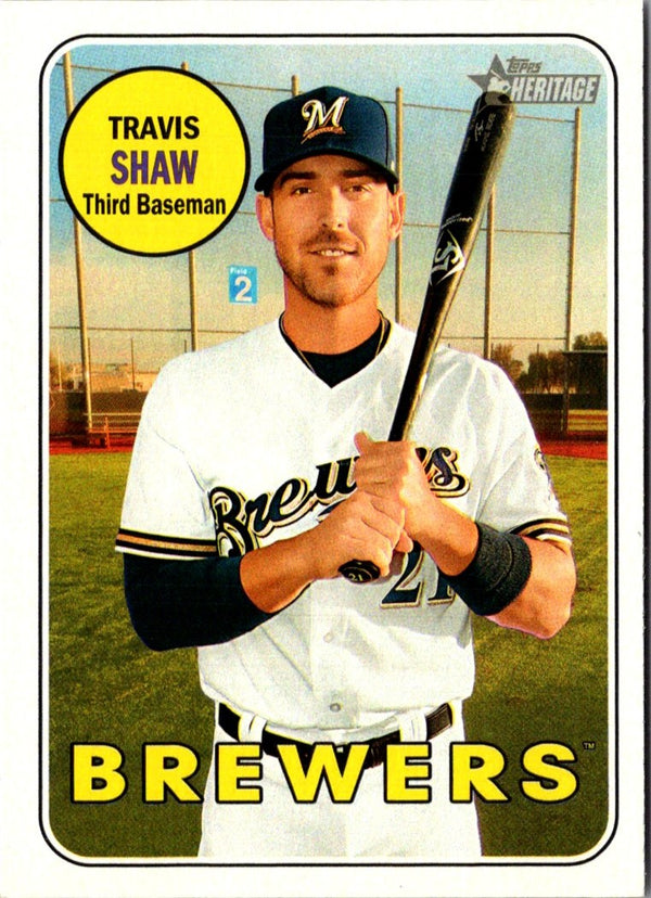 2018 Topps Heritage Travis Shaw #204