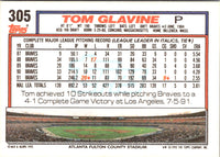 1992 Topps Gold Tom Glavine #305