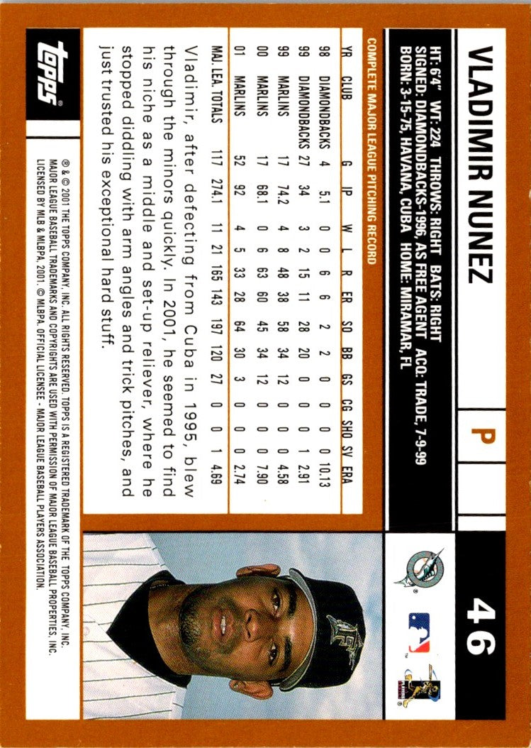 2002 Topps Limited Vladimir Nunez