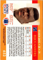 1990 Pro Set Reuben Davis #653 Rookie
