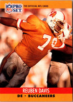 1990 Pro Set Reuben Davis #653 Rookie