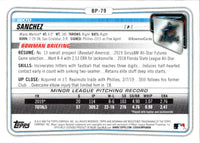 2020 Bowman Prospects Sixto Sanchez #BP-79
