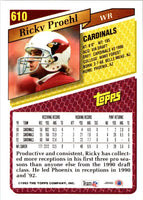 1993 Topps Ricky Proehl #610