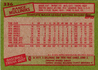 1985 Topps Rance Mulliniks #336