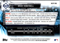 2017 Bowman Chrome Prospects Brent Honeywell #BCP186