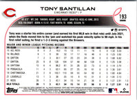 2022 Topps Chrome Tony Santillan #193 Rookie
