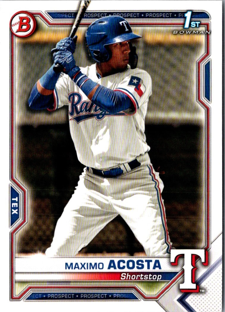 2021 Bowman Prospects Maximo Acosta