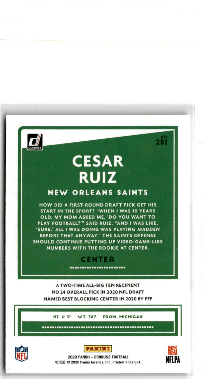 2020 Donruss Cesar Ruiz