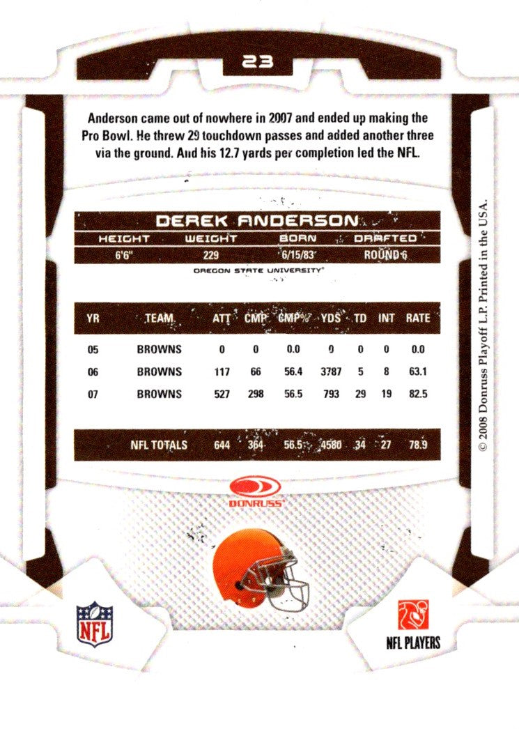 2008 Leaf Rookies & Stars Derek Anderson