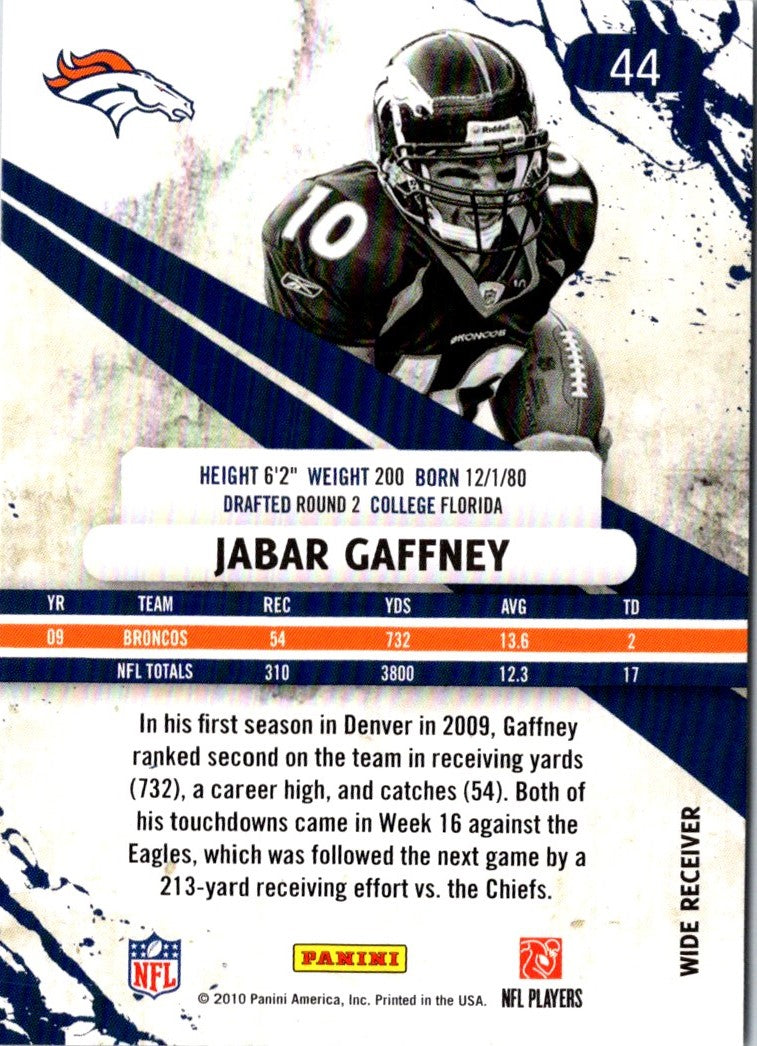 2010 Panini Rookies & Stars Jabar Gaffney