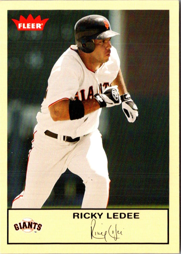 2005 Fleer Tradition Ricky Ledee #256