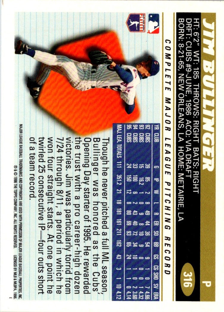 1996 Topps Jim Bullinger