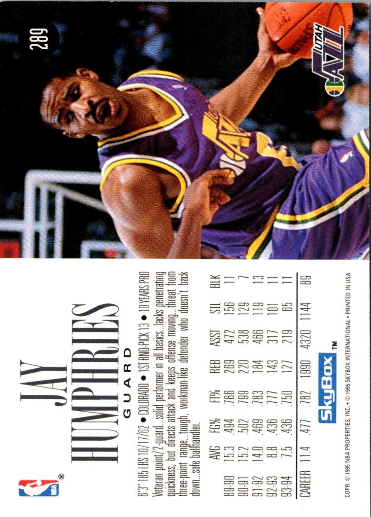 1994 SkyBox Jay Humphries