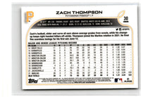 2022 Topps Chrome Zach Thompson #30 Rookie
