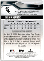 2021 Bowman Platinum Yermin Mercedes #82 Rookie