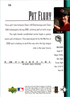 2001 Upper Deck Pat Flury #44 Rookie