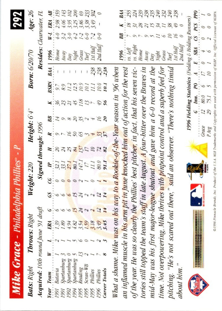 1997 Score Mike Grace