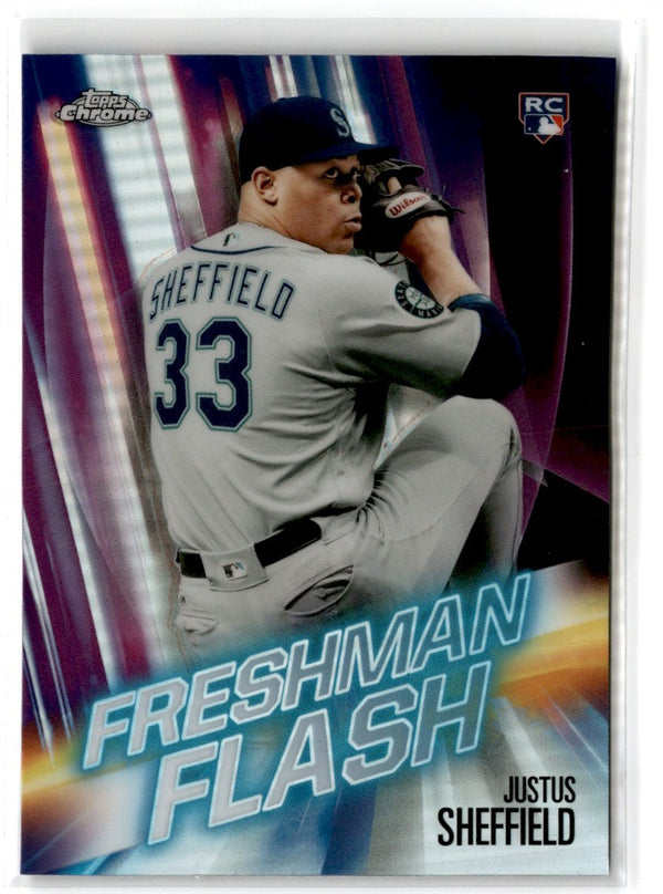 2019 Topps Chrome Freshman Flash Justus Sheffield #FF-12