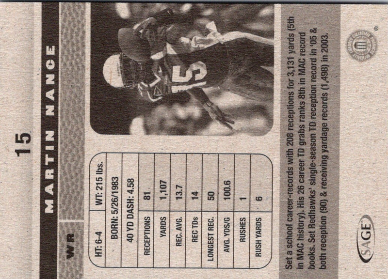 2006 SAGE HIT Martin Nance