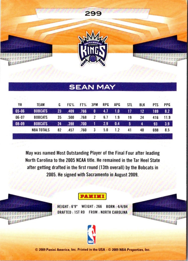 2009 Panini Sean May