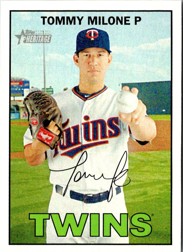 2016 Topps Heritage Tommy Milone #194