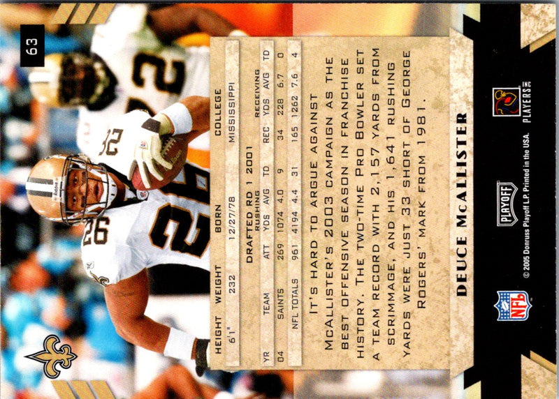 2005 Playoff Honors Deuce McAllister