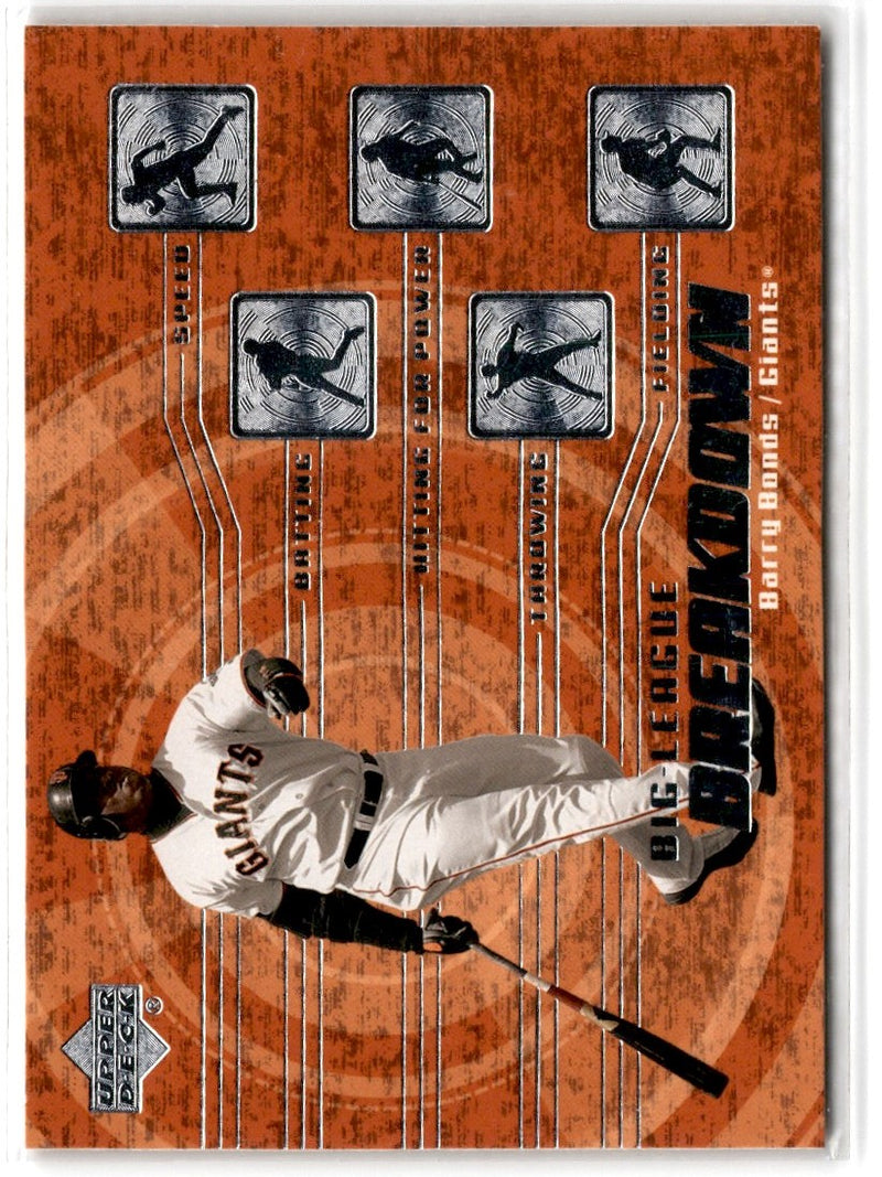2003 Upper Deck Big League Breakdown Barry Bonds