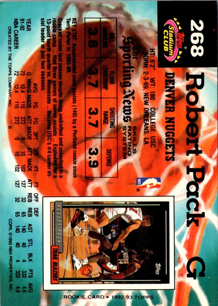 1992 Stadium Club Members Only Robert Pack