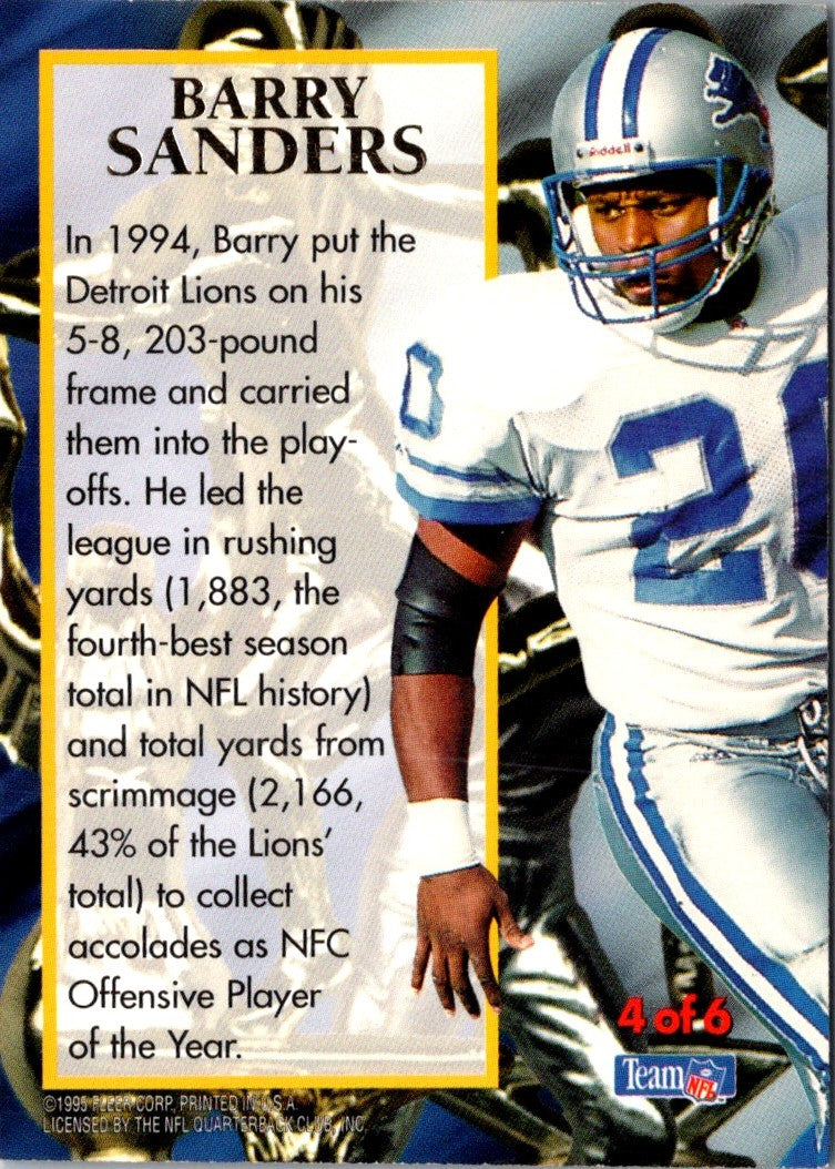 1995 Ultra Award Winners Barry Sanders