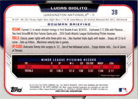2015 Bowman Draft Picks & Prospects Lucas Giolito #39
