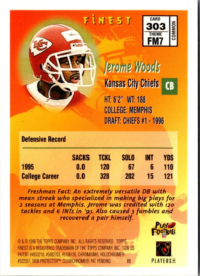 1996 Topps Jerome Woods