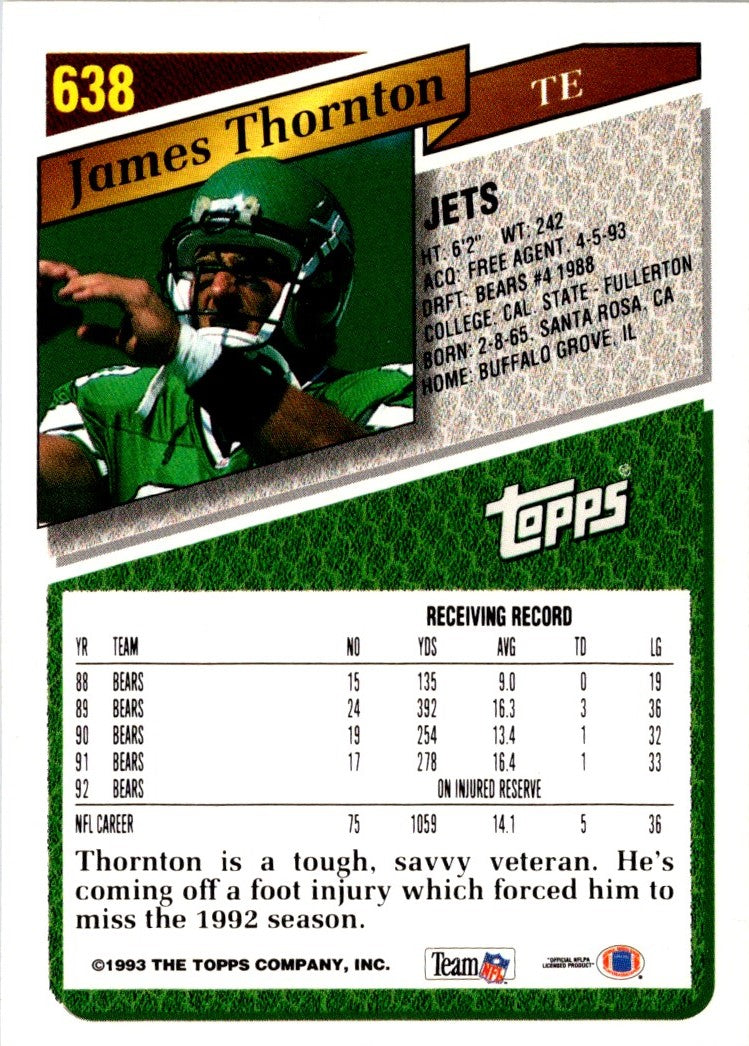 1993 Topps Gold James Thornton