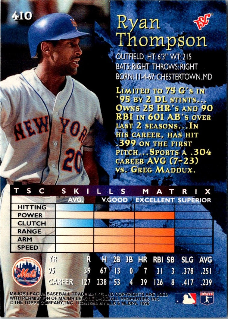 1996 Stadium Club Ryan Thompson