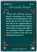 1992 Studio Heritage Kirby Puckett