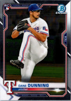 2021 Bowman Chrome Dane Dunning #75 Rookie