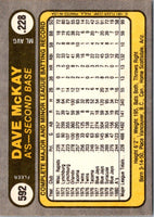 1981 Fleer Dave McKay #592
