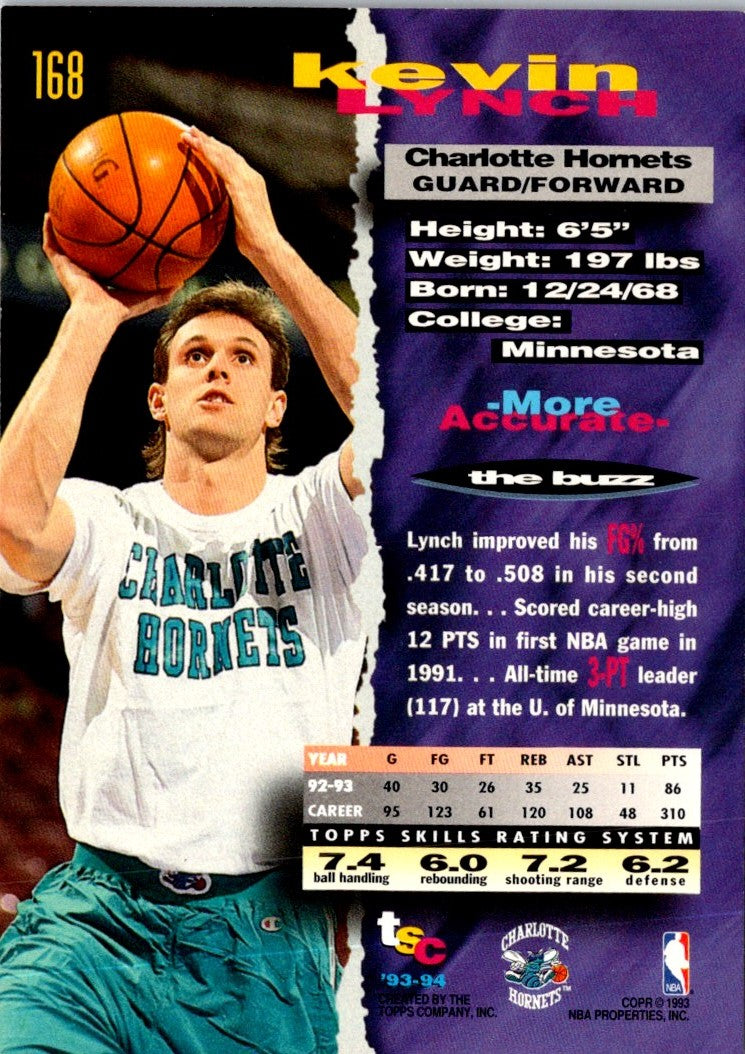 1993 Stadium Club First Day Issue Kevin Lynch